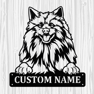 Personalized Japanese Spitz Metal Sign, Dog Owner Wall Art, Memorial Gift