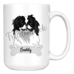 Personalized Japanese Chin Dog Mom Dad Mug, Funny Dog Owner Gift