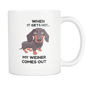 Weiners Are A Girls Best Friend Mug - Cute Little Weiner Dog Coffee Mug - Great Gift For Dachshund Owner - Freedom Look