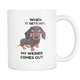 Weiners Are A Girls Best Friend Mug - Cute Little Weiner Dog Coffee Mug - Great Gift For Dachshund Owner - Freedom Look