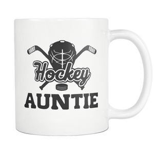 Hockey Aunt Mug - Worlds Greatest Auntie - I Love Auntie Mug - Great Gift For Your Aunt (11 oz) - Freedom Look