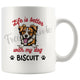 Personalized Kromfohrlander Dog Mom Dad Mug, Custom Dog's Name Gift