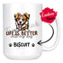 Personalized Kromfohrlander Dog Mom Dad Mug, Custom Dog's Name Gift