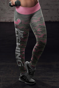 Love Fishing Pink Camo Leggings - Freedom Look