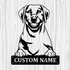Personalized Labrador Retriever Metal Sign, Dog Owner Wall Art, Memorial Gift