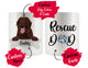 Personalized Chocolate Labrador Retriever Dog Rescue Mom Dad Mug, Dog Owner Gift