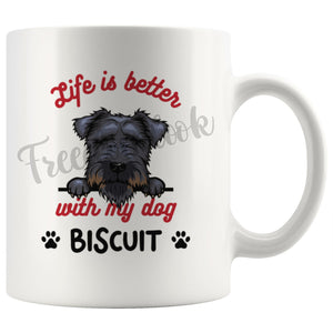Personalized Lakeland Terrier Dog Mom Dad Mug, Custom Dog's Name Gift