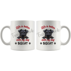 Personalized Lakeland Terrier Dog Mom Dad Mug, Custom Dog's Name Gift
