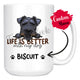Personalized Lakeland Terrier Dog Mom Dad Mug, Custom Dog's Name Gift