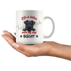 Personalized Lakeland Terrier Dog Mom Dad Mug, Custom Dog's Name Gift