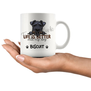 Personalized Lakeland Terrier Dog Mom Dad Mug, Custom Dog's Name Gift