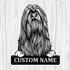 Personalized Lhasa Apso Metal Sign, Dog Owner Wall Art, Memorial Gift