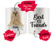Personalized Lhasa Apso Dog Rescue Mom Dad Mug, Best Dog Owner Gift
