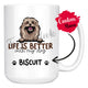 Personalized Lhasa Apso Dog Mom Dad Mug, Custom Dog's Name Gift