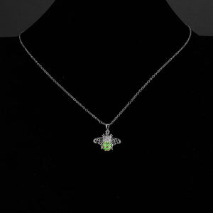 Luminous Bee Necklace Fluorescent Stone - Freedom Look