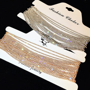 Luxury Rhinestone Choker Crystal Necklace for 2018 - Freedom Look