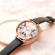 Modern Leather Flower & Butterfly Wrist Watch - Freedom Look