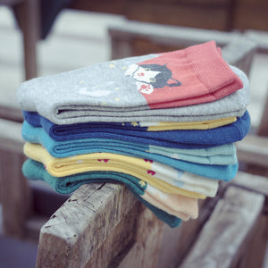 5 Pairs Cute Comfortable Cat Socks for Summer 2017 - Freedom Look
