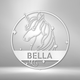 Cute Unicorn Monogram - Steel Sign