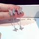Crystal Butterfly Long Earrings - Freedom Look