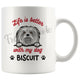 Personalized Maltese Dog Mom Dad Mug, Custom Dog's Name Gift