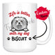Personalized Maltese Dog Mom Dad Mug, Custom Dog's Name Gift