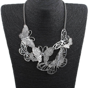 Vintage Butterfly Necklace - Freedom Look