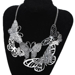 Vintage Butterfly Necklace - Freedom Look