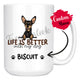 Personalized Miniature Pinscher 3 Dog Mom Dad Mug, Custom Dog's Name Gift