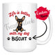 Personalized Miniature Pinscher 3 Dog Mom Dad Mug, Custom Dog's Name Gift