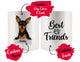 Personalized Minature Pinscher Dog Rescue Mom Dad Mug, Best Dog Owner Gift