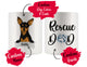 Personalized Minature Pinscher Dog Rescue Mom Dad Mug, Best Dog Owner Gift