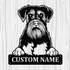 Personalized Miniature Schnauzer Metal Sign, Dog Owner Wall Art, Memorial Gift