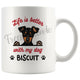 Personalized Miniature Pinscher Dog Mom Dad Mug, Custom Dog's Name Gift