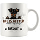 Personalized Miniature Pinscher Dog Mom Dad Mug, Custom Dog's Name Gift