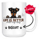 Personalized Miniature Pinscher Dog Mom Dad Mug, Custom Dog's Name Gift