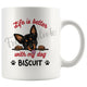 Personalized Miniature Pinscher 2 Dog Mom Dad Mug, Custom Dog's Name Gift