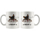 Personalized Miniature Pinscher 2 Dog Mom Dad Mug, Custom Dog's Name Gift