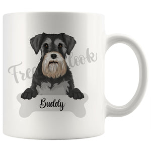 Personalized Miniature Schnauzer Dog Mom Dad Mug, Funny Dog Owner Gift