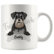 Personalized Miniature Schnauzer Dog Mom Dad Mug, Funny Dog Owner Gift