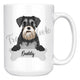 Personalized Miniature Schnauzer Dog Mom Dad Mug, Funny Dog Owner Gift