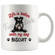 Personalized Miniature Schnauzer Dog Mom Dad Mug, Custom Dog's Name Gift