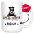 Personalized Miniature Schnauzer Dog Mom Dad Mug, Custom Dog's Name Gift