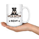Personalized Miniature Schnauzer Dog Mom Dad Mug, Custom Dog's Name Gift