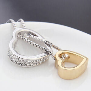 Crystal Luxury Heart Necklace & Pendant - 925 Sterling Silver  - Freedom Look