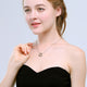 Crystal Luxury Heart Necklace & Pendant - 925 Sterling Silver  - Freedom Look
