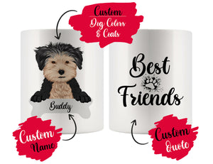 Personalized Morkie Dog Rescue Mom Dad Mug, Best Dog Owner Gift