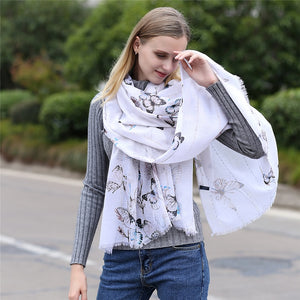 Butterfly Long Scarf - Autumn 2018 - Freedom Look