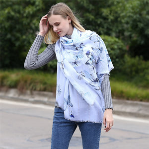 Butterfly Long Scarf - Autumn 2018 - Freedom Look