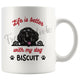 Personalized Newfoundland Dog Mom Dad Mug, Custom Dog's Name Gift